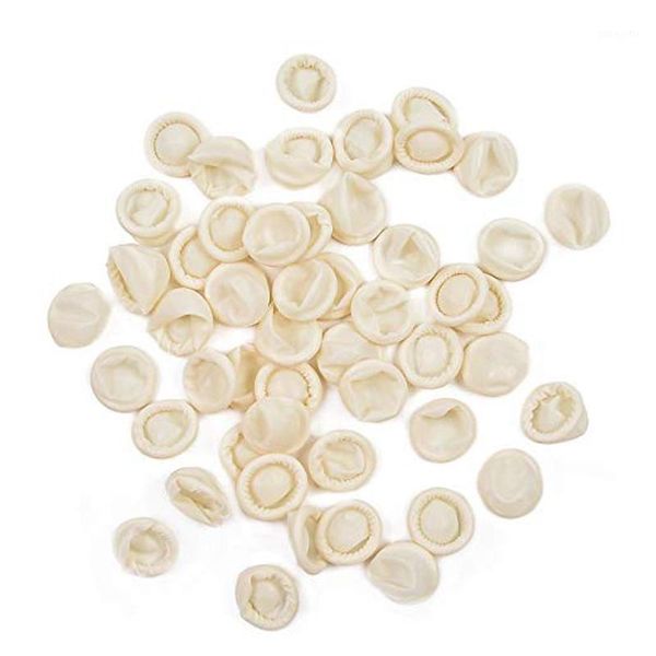 

100pcs disposable natural latex finger cots profession tattoo sleeve fingertips protective anti-static1