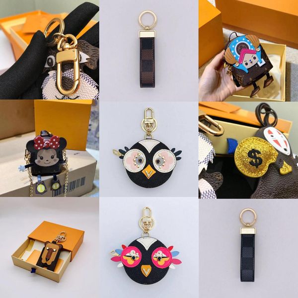 

lots no box fashion brand designer wallet keychain classic letter print pu leather money card holder luxury christmas gift keyring accessori, Silver