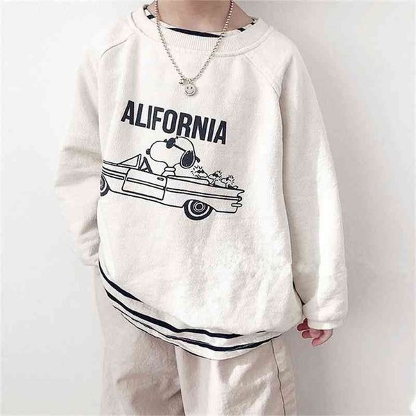 

autumn new family clothes japanese style family matching outfit casual parent-child t-shirt mother and me clothes qh2126 210324, White
