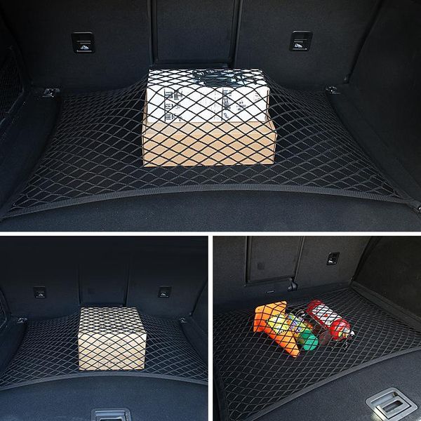 

car organizer trunk net pocket automobile fixed luggage storage bag flat stand r-2094