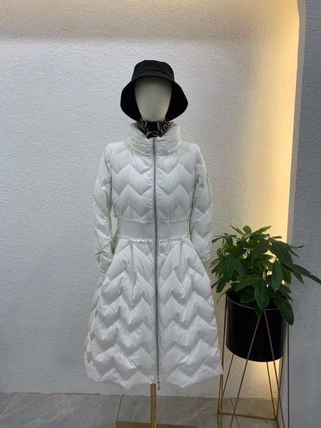 

goose down jacket women's winter version slim and warm goose fashion, Black