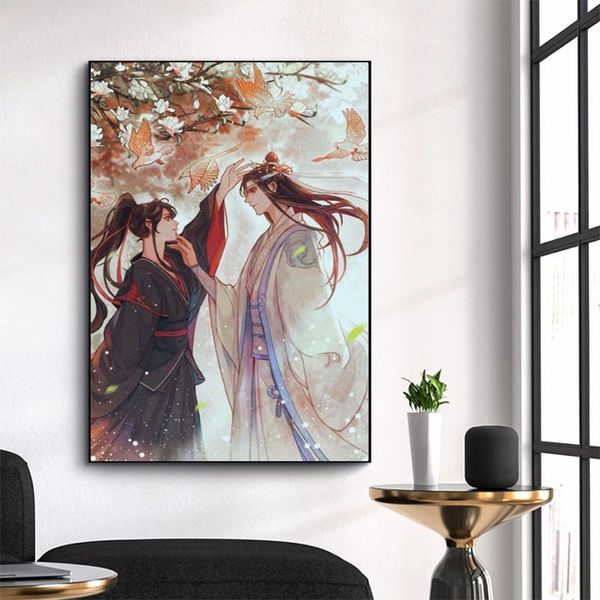 

paintings mo dao zu shi diy paint by numbers package acrylic paints 50*70 canvas pictures home decoration crafts adults drae for wholesale