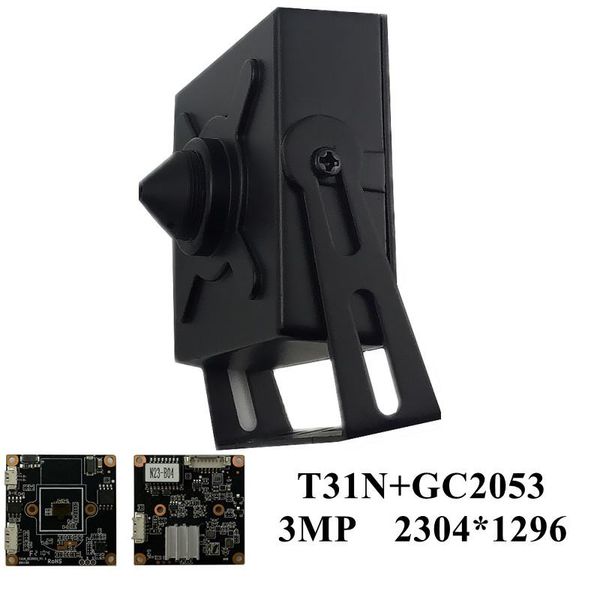 

cameras 3mp ip metal mini box camera 3.7mm lens t31x+gc4653 2592*1904 t31n+gc2053 2304*1296 onvif motion detection network all color