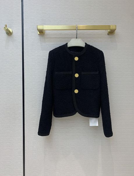 

women's jackets brand eureeky wool luxury blend women jacket 2021 early spring high-end black single breasted o-neck long sleeves, Black;brown