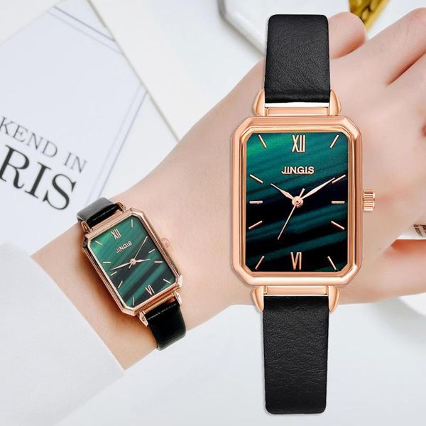 

wristwatches women leather strap watches fashion elegant luxury analog quartz wristwatch ladies dress watch black clock gift, Slivery;brown