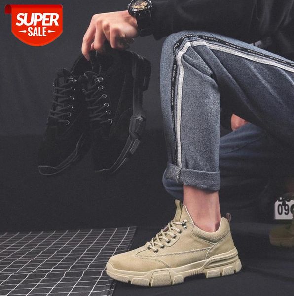 

men casual shoes autumn men shoes tooling shoes explosion models low help martin boots cold wear men's boots #oi0t