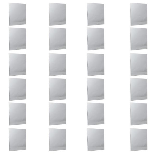 

24pcs square mirror wall sticker acrylic decal for bedroom decor clocks