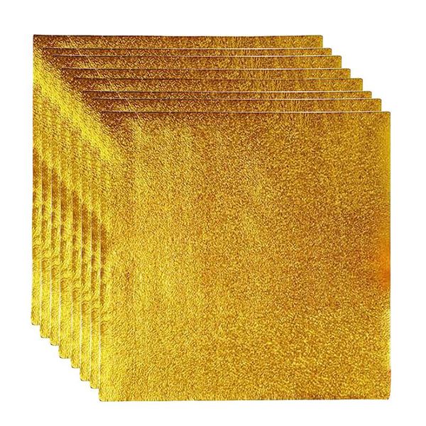 

gift wrap 400pcs candy wrapping paper tinfoil gold foil for chocolate package (golden)