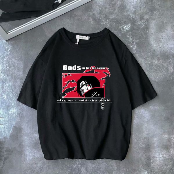 

uchiha madara t shirt 202 fashion cool casual t shirts streetwear harajuku women t-shirt summer short sleeve o-neck tees, White