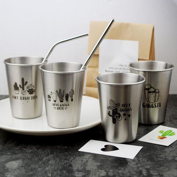 

mugs northerneurope ins industry style 304 stainless steel spray paint beer cup cold water drinks household office use gargle
