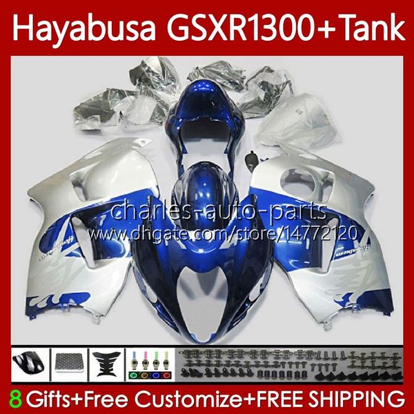 Carenti per Suzuki Hayabusa GSXR-1300 GSXR 1300 CC GSXR1300 Blue Silvery 96 97 98 99 00 01 74No.92 GSX-R1300 1300cc 2002 2003 2004 2005 2005 2007 GSX R1300 96-07 Bodywortwork