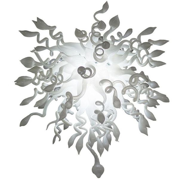 

hand-blown glass crystal chandelier led art pendant lamps white w80x100cm indoor lighting modern living room decoration