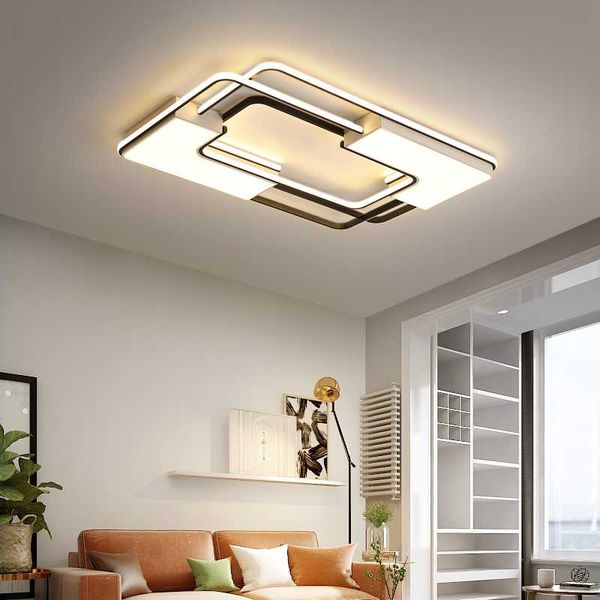 

ceiling lights listing square modern led for living room bedroom study home indoor acrylic black white lamp fixture
