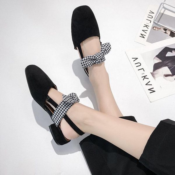 

women sandals woman outside shoes butterfly knot ladies female slides fashion casual shallow dress lady for, Black