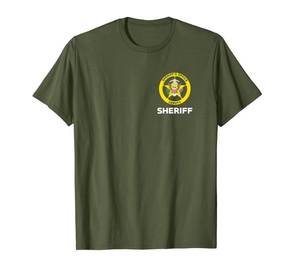

sheriff's office deputy t-shirt for leo off duty cops law, White;black