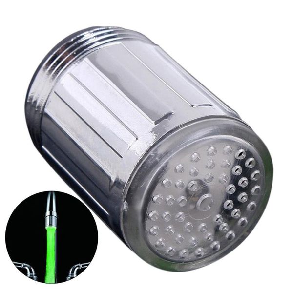 

kitchen faucets 3 color 7 colors changing glow light-up led faucet shower tap novelty luminous nozzle head light bathroom