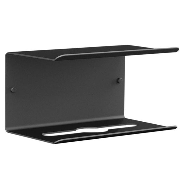 

toilet paper holders 1pc space aluminum simple tissue holder bathroom towel mobile phone rack