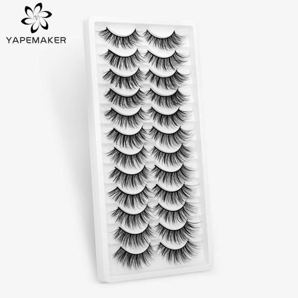 

false eyelashes 12 pairs 3d mink lashes natural extension handmade soft fake eye thick makeup beauty