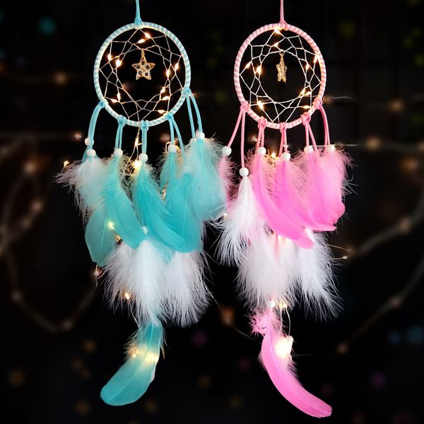 

souvenirs pendant [straight] star dream catcher girl's heart wind chime forest department manual diy material package night market