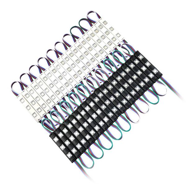 

20pcs/lot led module rgb smd ip67 waterproof dc12v strip light bright sign backlights for 7515 advertising luminous jq modules