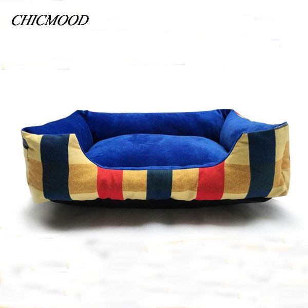 

plus size big dog bed house soft striped mat pet puppy bedding cat warm for accessories kennels & pens
