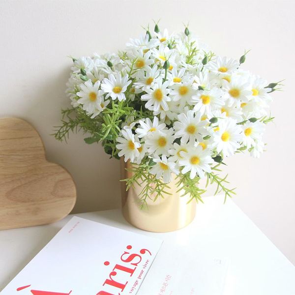 

simulation spring beauty chrysanthemum bouquet fake flower decoration potted diy accessories el deskdecorative flowers & wreaths