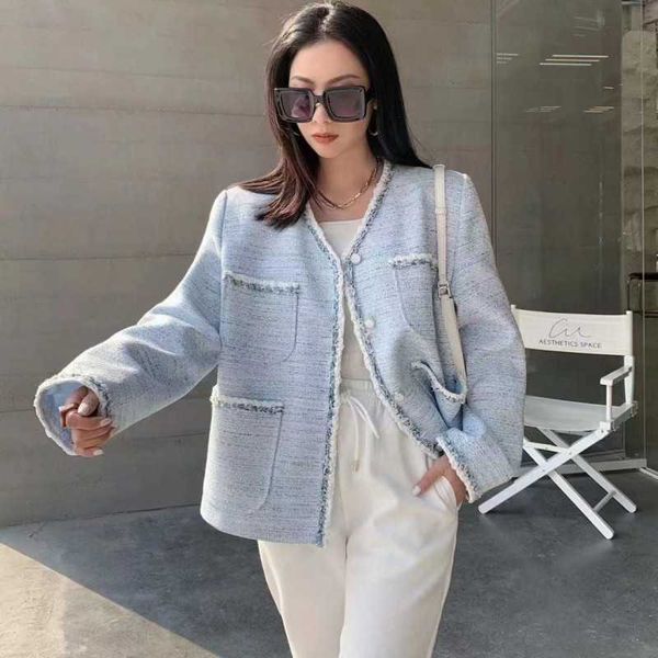 

arrival runway french women's single-breasted luxury tweed pocket design jacket coat elegant sweet outerwear 210529, Black;brown