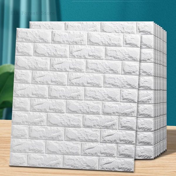 

3d wallpaper diy masonry pattern self-adhesive waterproof wall sticker 70*38.5cm living room floral panel wallpapers