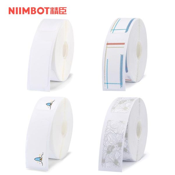 

printers 4 rolls niimbot mini label printer paper printing waterproof anti-oil price scratch-resistant sticker