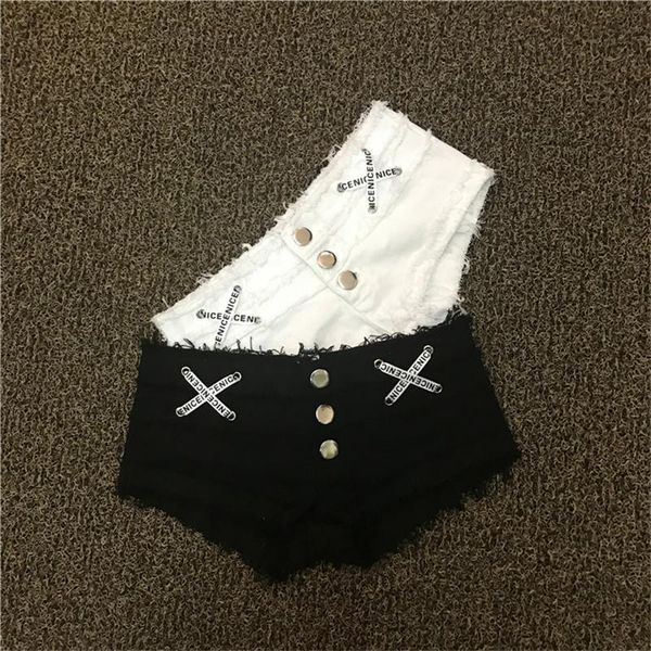 

women's shorts woman low waist skinny short trousers korean style solid cotton button elastic slim streetwear pants 2021 fashion, White;black