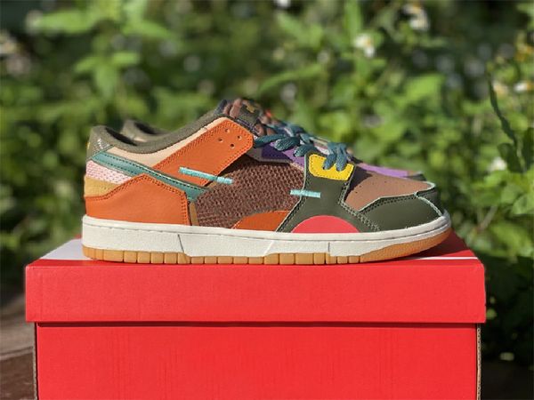 

authentic dunks low scrap archeo brown db0500-200 outdoor shoes bicoastal sport spice sports sneakers with original box