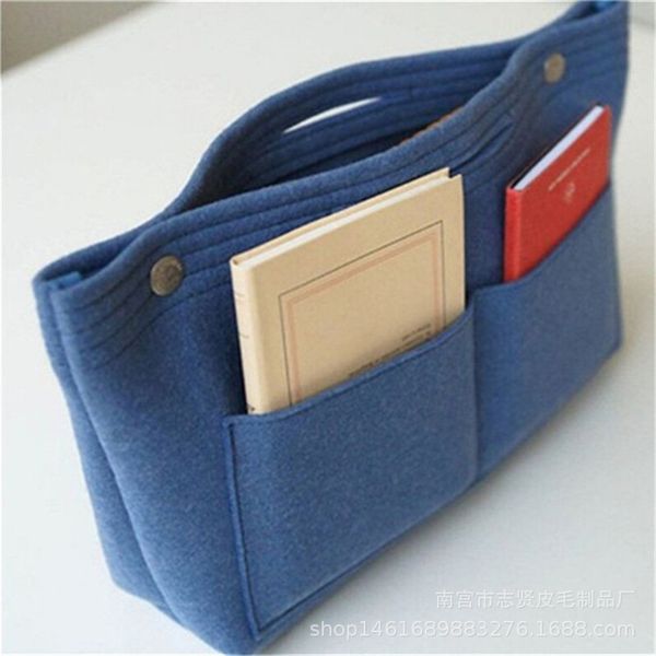 

multifunctional cosmetic inner bladder portable felt korean wash storage bag