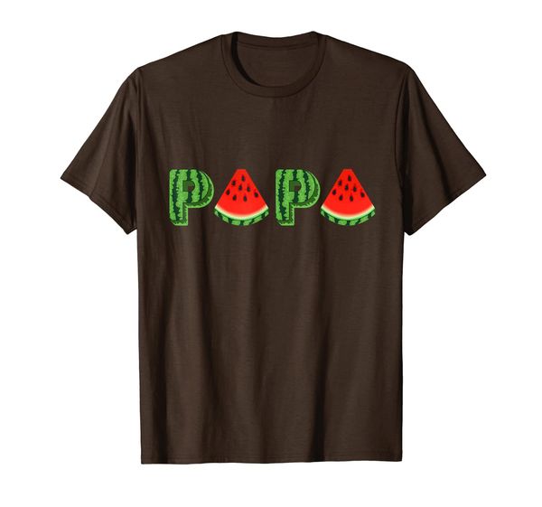 

papa watermelon funny summer melon fruit cool shirt, White;black