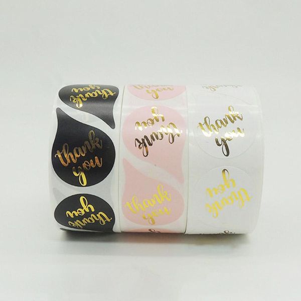 

1roll 2.5cm gift sealing stickers 3colors copper plate adhesive festival supplies party decorations tools labels irregular shape wrap