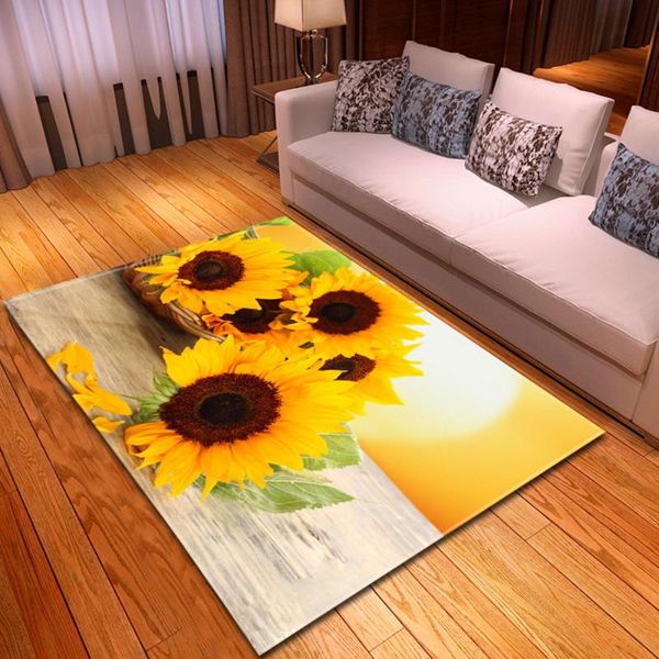 

carpets bedroom bedside children's decoration carpet home living room hallway large rug flowers pattern kids balcony anti-slip floor ma