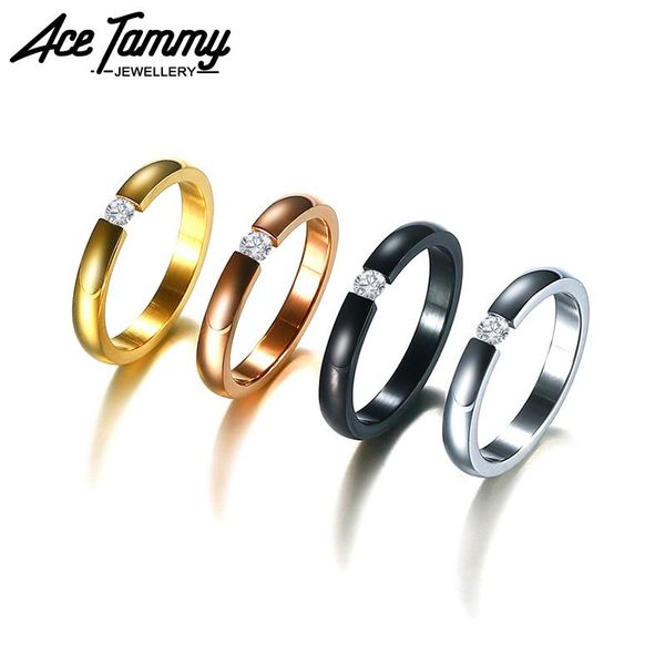 

wedding rings gold filled cubic zirconia ring engagement finger jewelry rose /sliver /black color rhinestone crystal, Slivery;golden