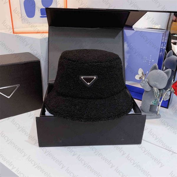 

brand cap designer bucket hat ball s warm plush hats for man woman fashion 10 color quality, Blue;gray