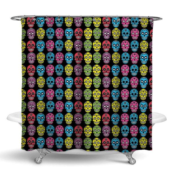

bathroo hower curtain, halloween exican ugar kull hower curtain fabric bathroo curtain durable waterproof bath curtain et