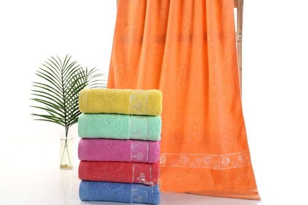 

towel kuulee 5pcs cotton bath towels mushroom thickened jacquard