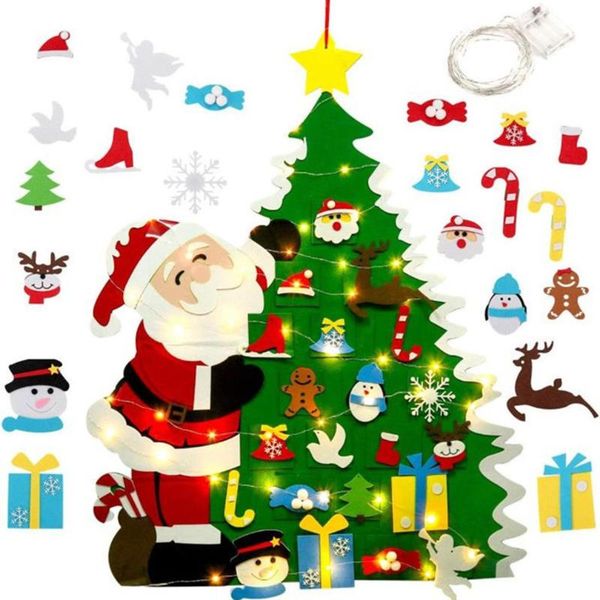 

christmas decorations diy felt tree set decoration wall hanging children's gifts party supplies