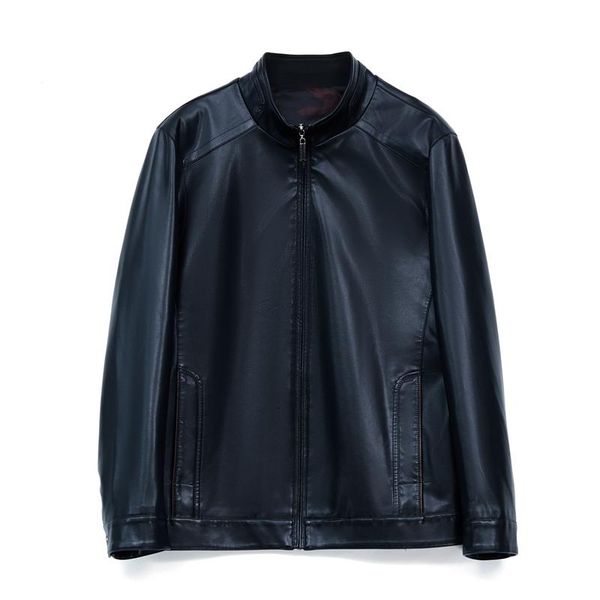 

men's fur & faux pu leather suede men jacket coat spring autumn moto outerwear suits garment plus size lf2044, Black