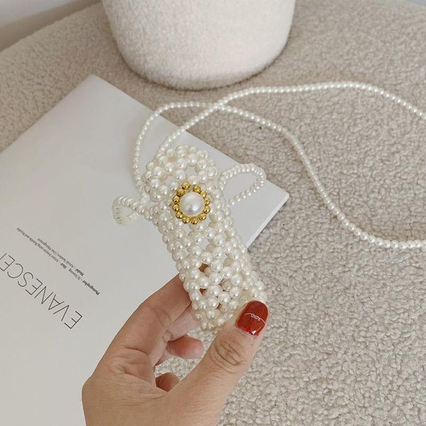 

nicemix mini pearl ball bag make up women female girl cute lipstick bags personality messenger necessarie feminina cosmetic & cases