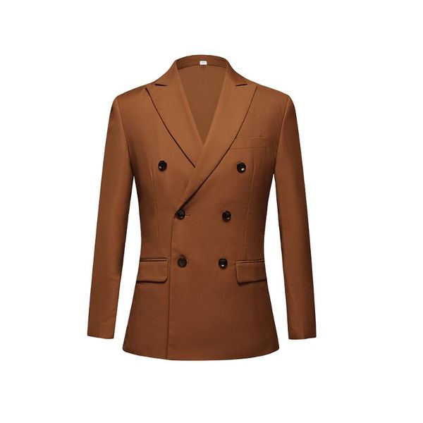 

men's suits & blazers slim suit 2021 white coat wedding double breasted jacket, White;black