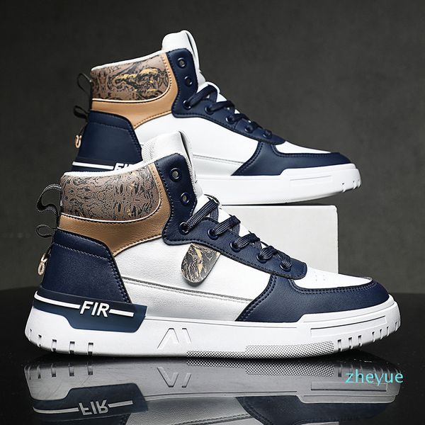 

fashion-men's high-casual sports shoesmen's fashion trend casual shoes, Black