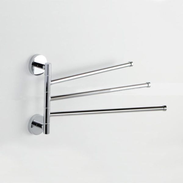 

two-bar three-bar and four-bar bathroom hardware stainless steel towel rack rotary movable racks