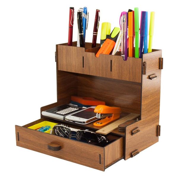 

pencil cases multifunctional drawer pen holder table organizer