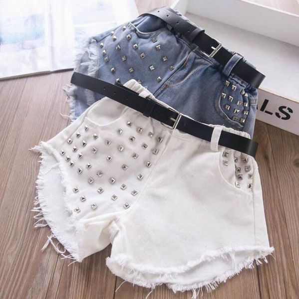 

arrival girls denim shorts summer fashion kids 2-7 years qm906, Black