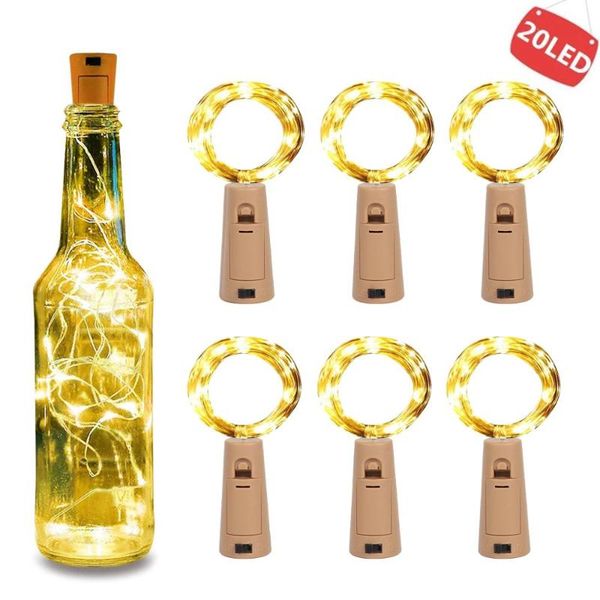 

strings string led wine bottle with cork 20 lights battery for party christmas wedding bar decor garland