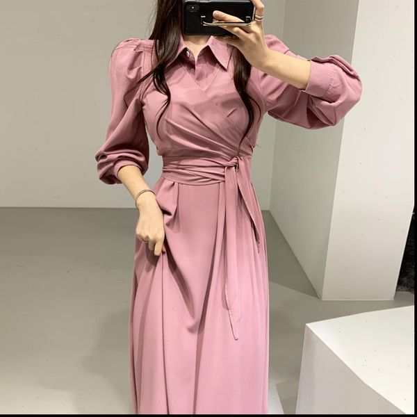 

spring summer long sleeve women dress turn down collar shirt lace up ladies casual dresses vestidos, Black;gray