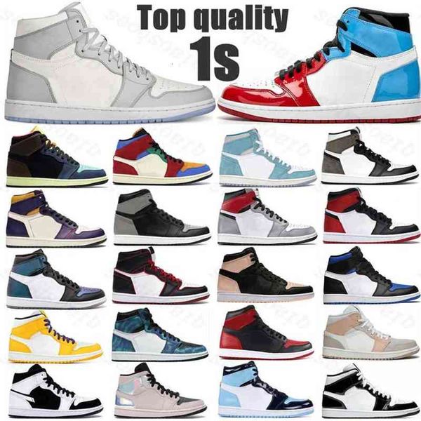 

jordns 1 men basketball shoes 1s trainers university blue black white toe bred patent chicago court purple dark marina mocha digital pink sp